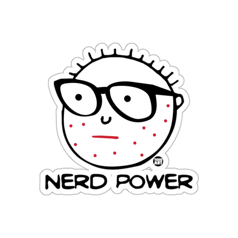 Load image into Gallery viewer, Nerd Power Geek Chic Funny Sticker for Laptops

