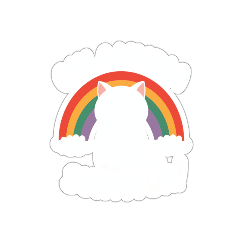 Load image into Gallery viewer, Chlamydia Survivor Cute Cat Rainbow Illustrated sticker
