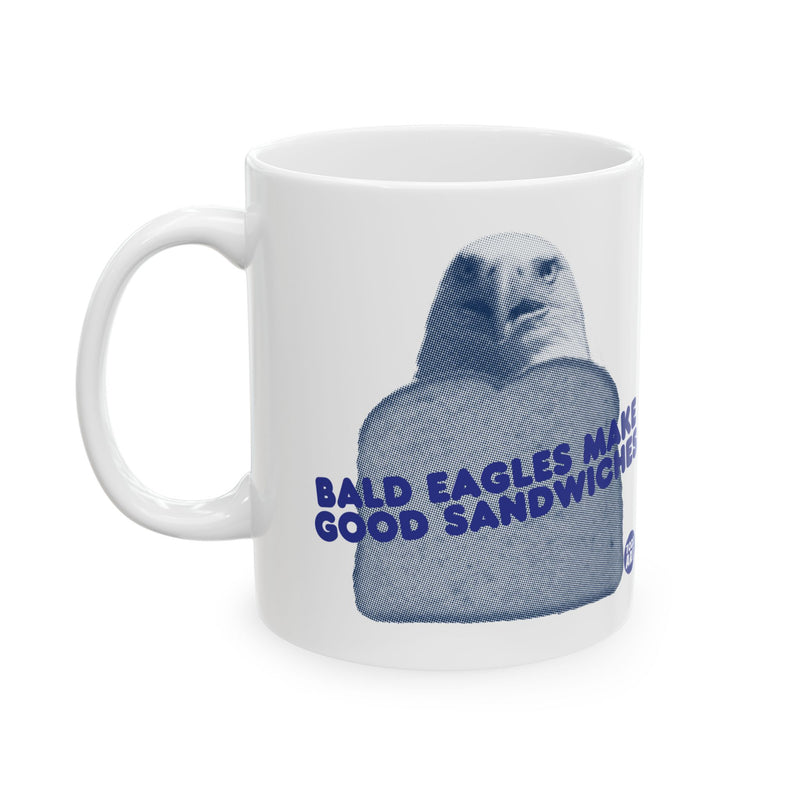 Load image into Gallery viewer, Bald Eagles make Good Sandwiches Mug, Funny Bald Eagle Mug
