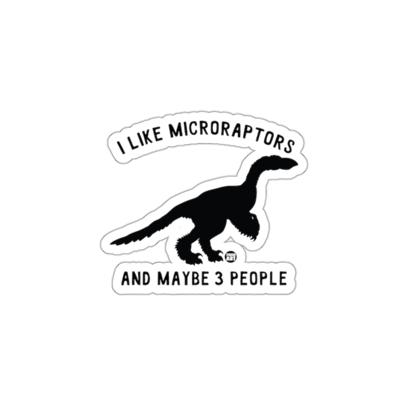 Load image into Gallery viewer, I Like Microraptors And Maybe 3 People Sticker
