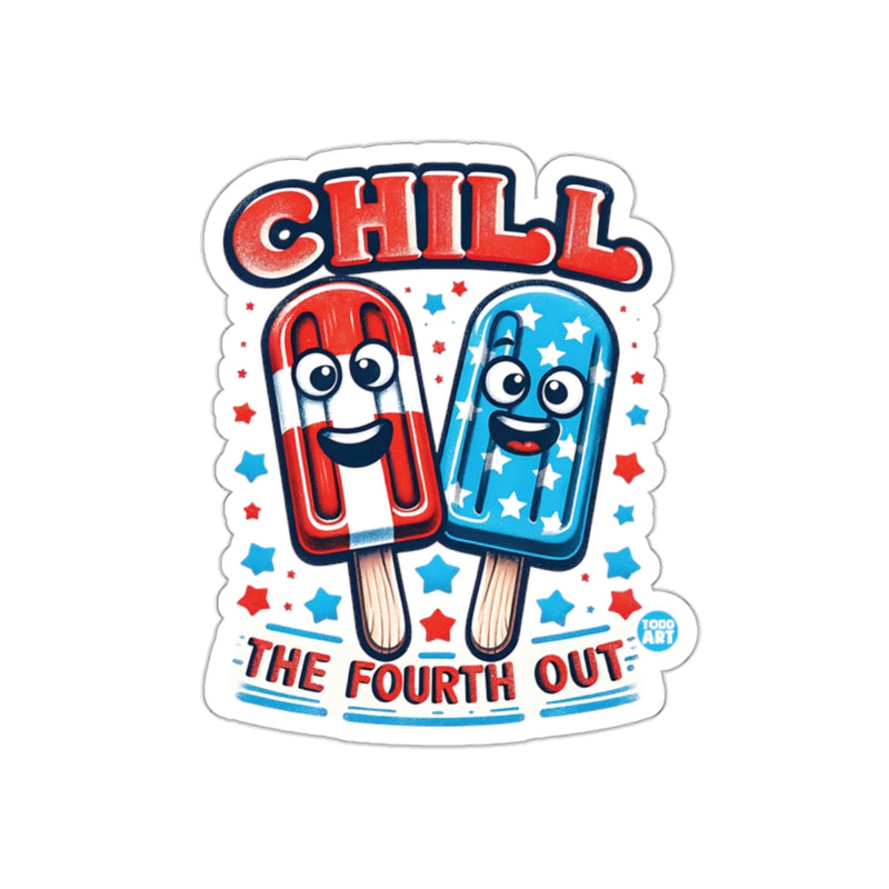 Load image into Gallery viewer, Chill The Fourth Out Graphic Sticker
