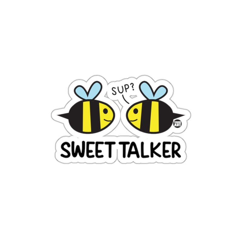 Load image into Gallery viewer, Sweet Talker Cute Bees Funny Sticker Decal

