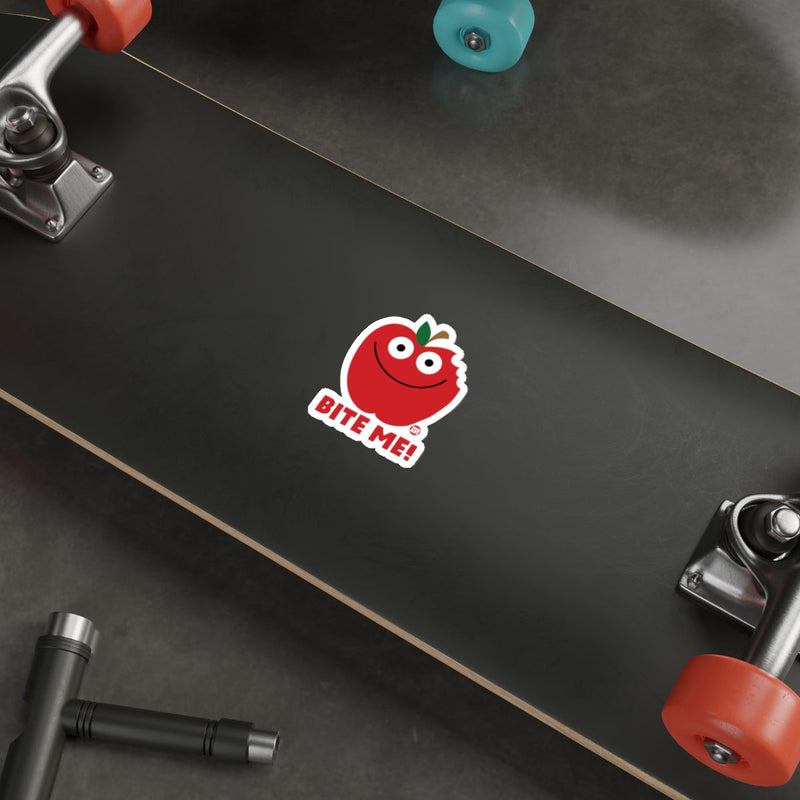 Load image into Gallery viewer, Bite Me Tomato Character Sticker for Skateboards
