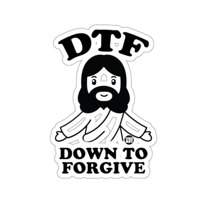 Load image into Gallery viewer, DTF Down to Forgive Jesus Vinyl Sticker Decal
