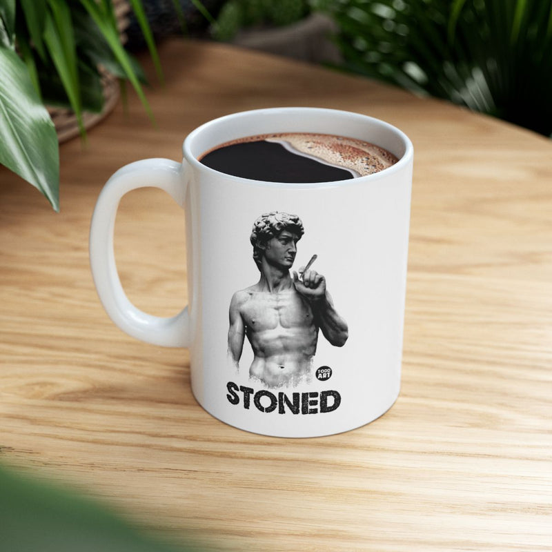 Load image into Gallery viewer, Stoned Michelangelo David Fun Coffee Mug for Art Lovers
