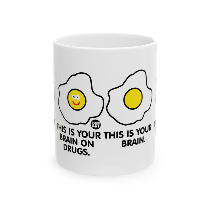 Brain on Drugs Coffee Mug, Brain on Drugs Eggs Mug