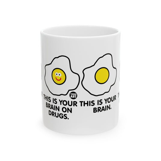 Brain on Drugs Coffee Mug, Brain on Drugs Eggs Mug