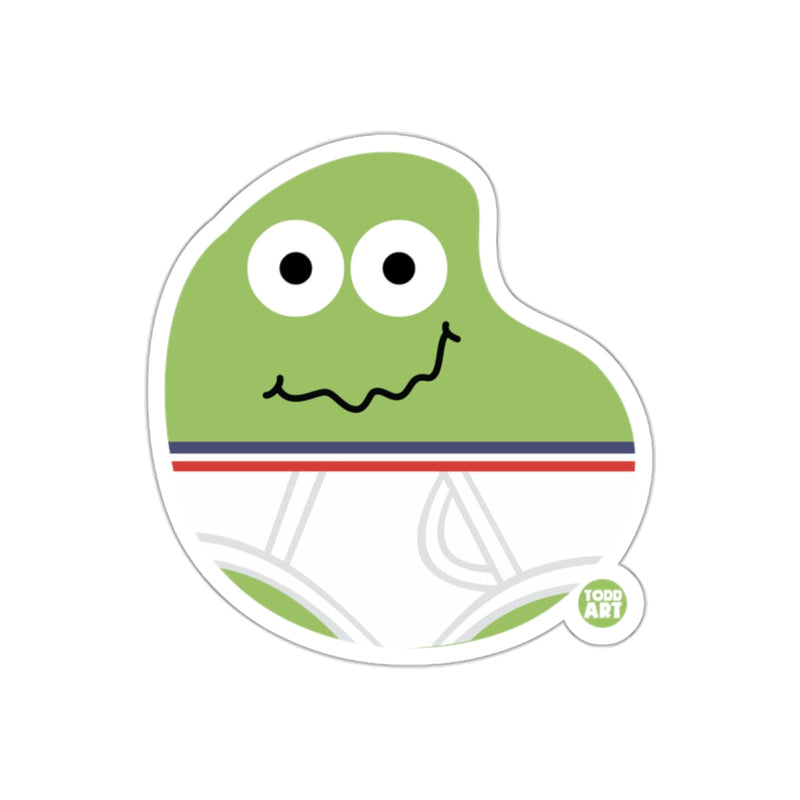 Load image into Gallery viewer, Todd ART Funny Green Frog with Stripes Sticker
