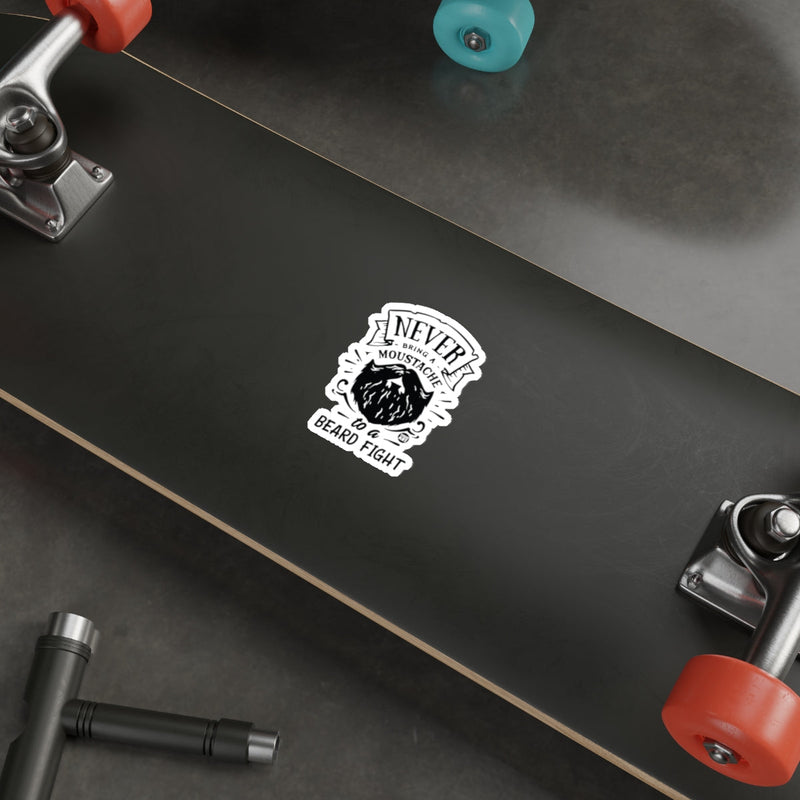Load image into Gallery viewer, Never Bring A Moustache to a Beard Fight sticker 
