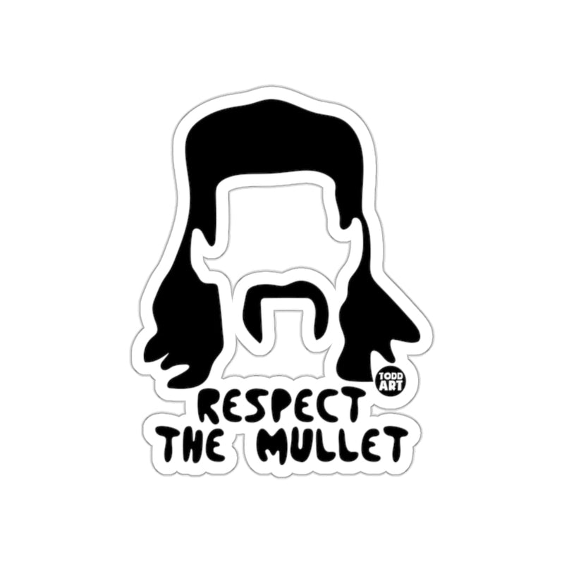 Load image into Gallery viewer, Respect The Mullet Graphic Sticker

