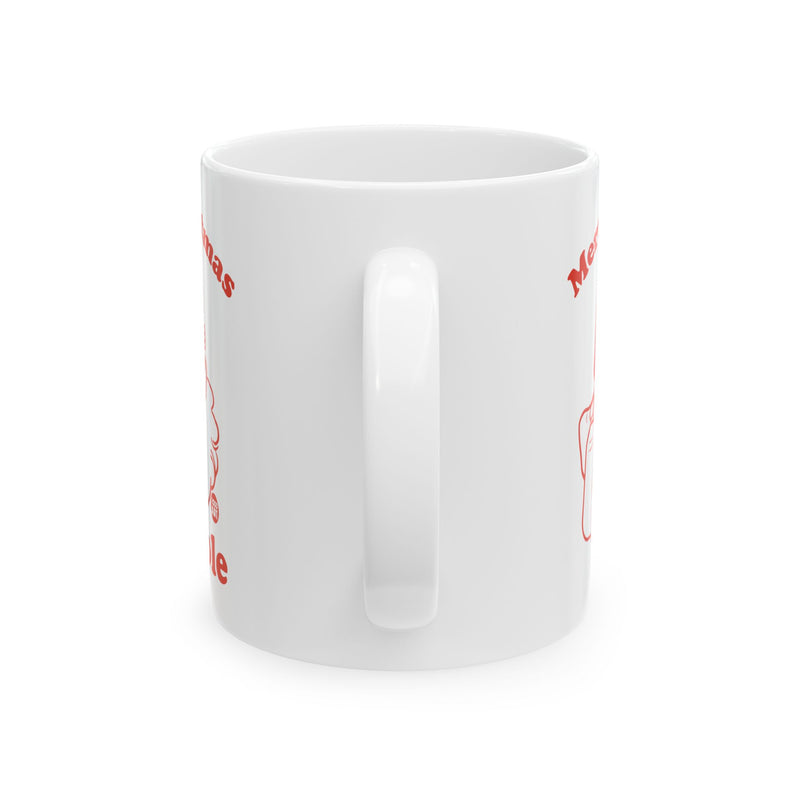 Load image into Gallery viewer, Merry Christmas Asshole Mug, Baker Mug Adult Humor
