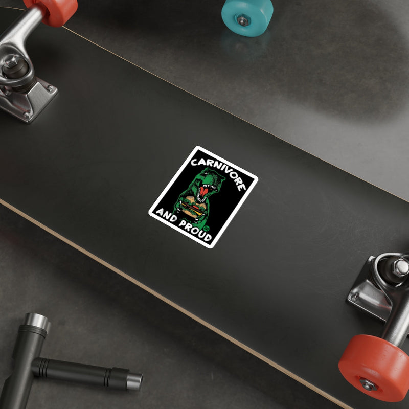 Load image into Gallery viewer, Carnivore and Proud Dinosaur Sticker Skateboard Accessory
