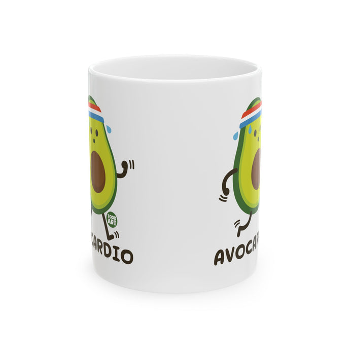 Avocardio Avocado Mug, Funny Avocado Mug, Funny Exercising Avocado Mug