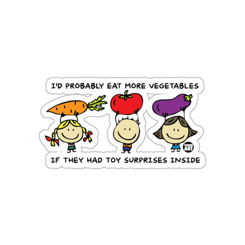 Load image into Gallery viewer, Eat More Vegetables with Toy Surprises Sticker
