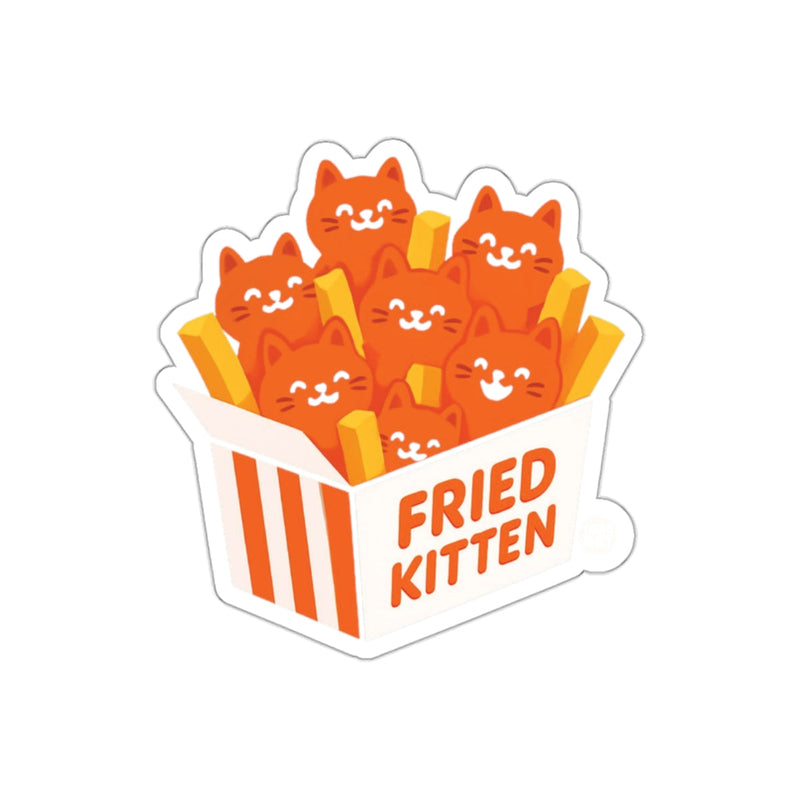 Load image into Gallery viewer, Adorable Fried Kitten Box Design Sticker for All Ages
