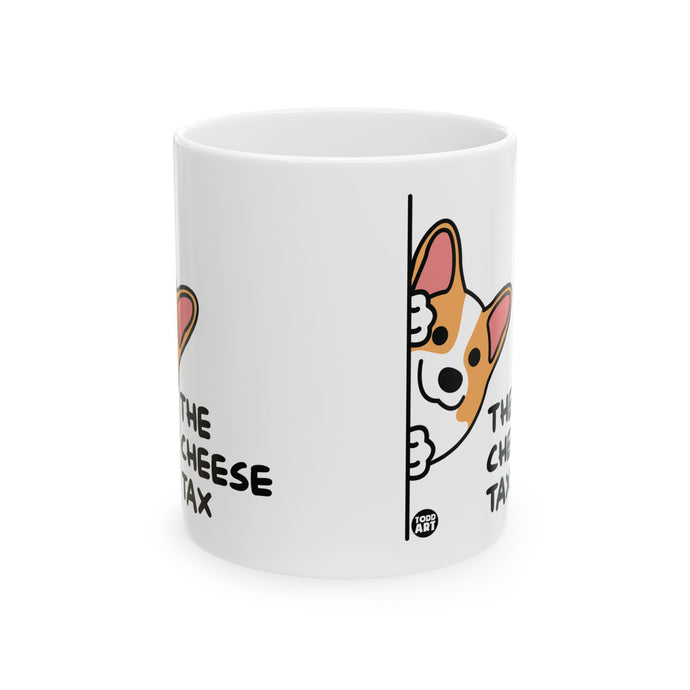 Cheese Tax Corgi Mug, Baker Mug Adult Humor