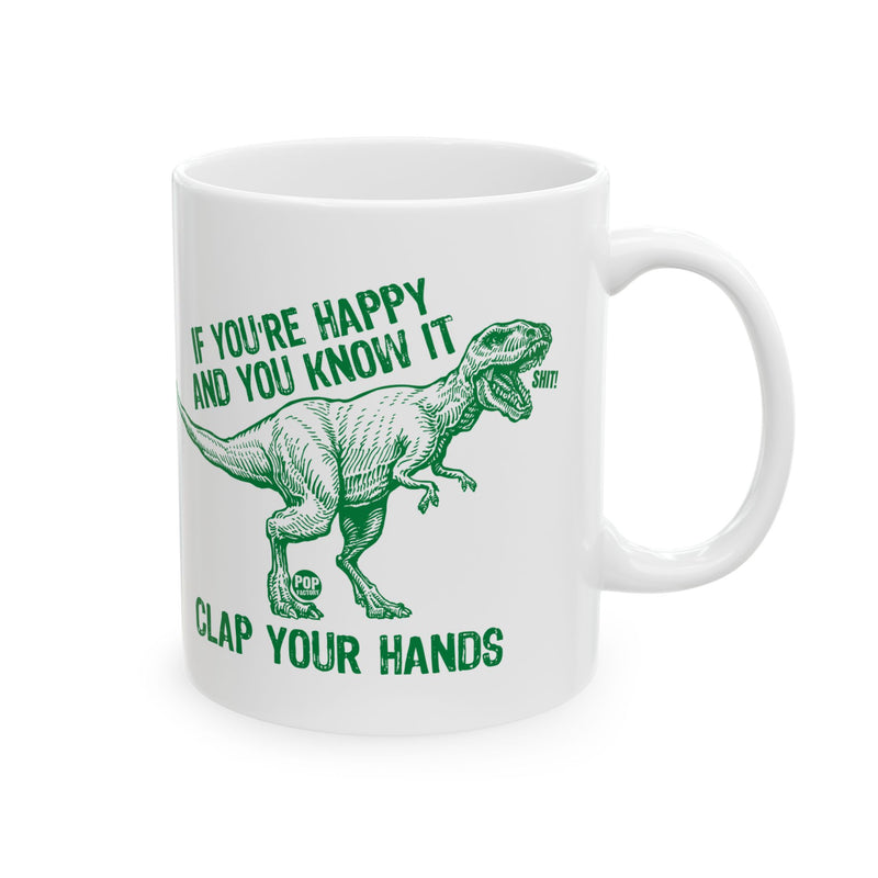 Load image into Gallery viewer, Clap Your Hands T Rex Mug
