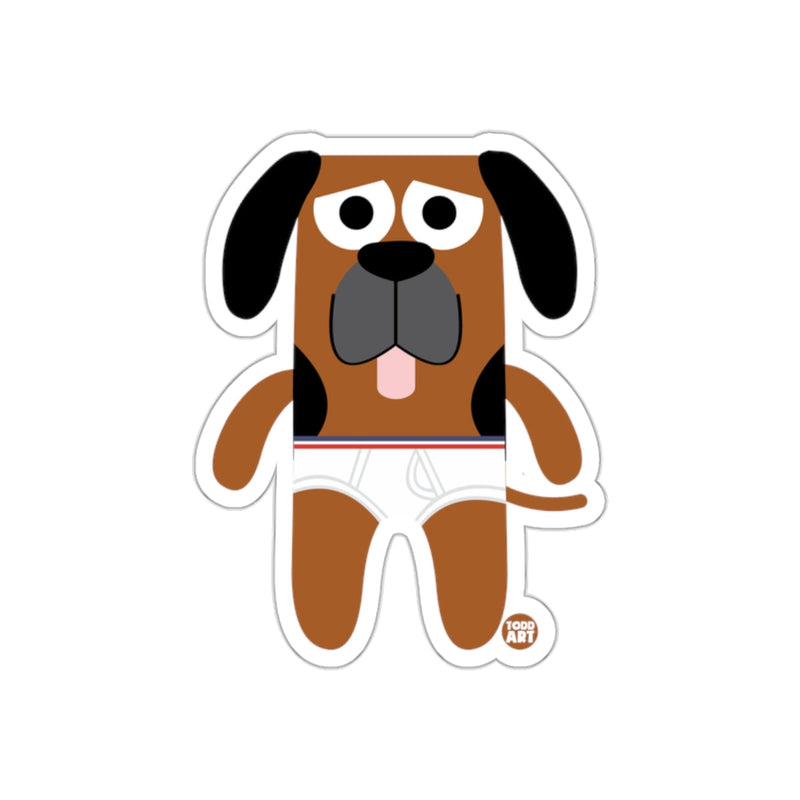 Load image into Gallery viewer, Cute Cartoon Dog with Boxer Shorts Sticker
