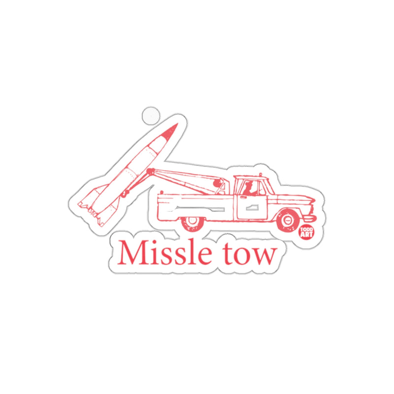 Load image into Gallery viewer, Missle Tow Sticker Humorous Design Illustration
