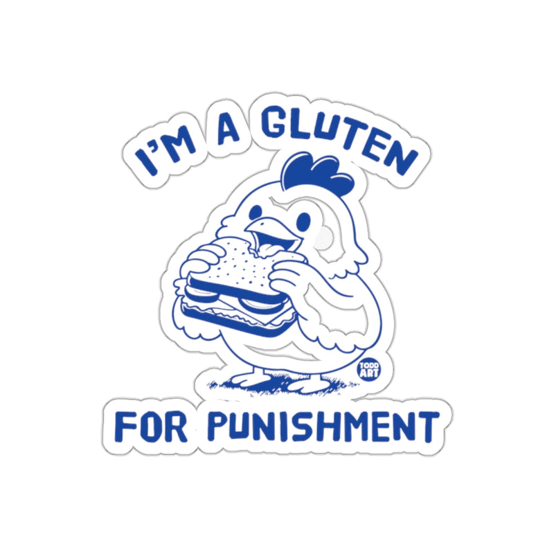 Load image into Gallery viewer, I'm a Gluten for Punishment Sticker
