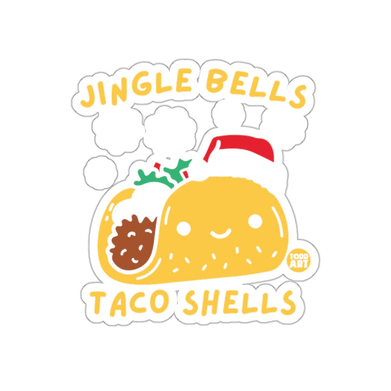 Load image into Gallery viewer, Jingle Bells Taco Shells Sticker Christmas Decor
