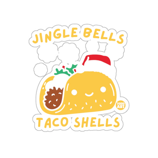 Jingle Bells Taco Shells Sticker Christmas Decor