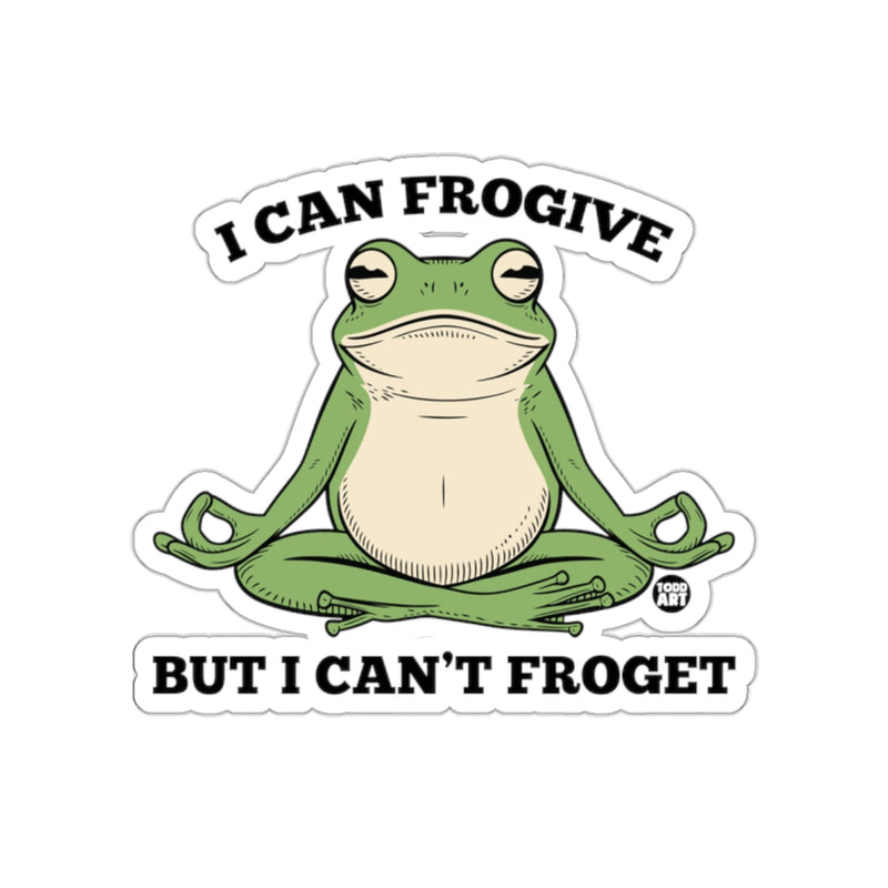 Load image into Gallery viewer, I Can Frogive But I Can't Froget Funny Frog Sticker
