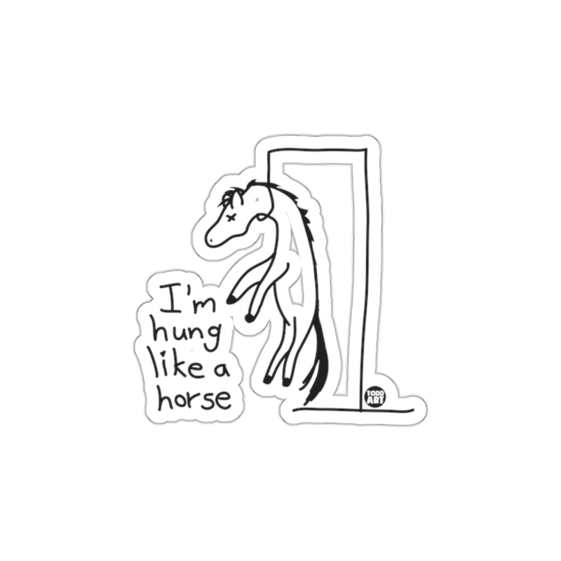 Load image into Gallery viewer, I'm Hung Like A Horse Sticker Fun Decoration
