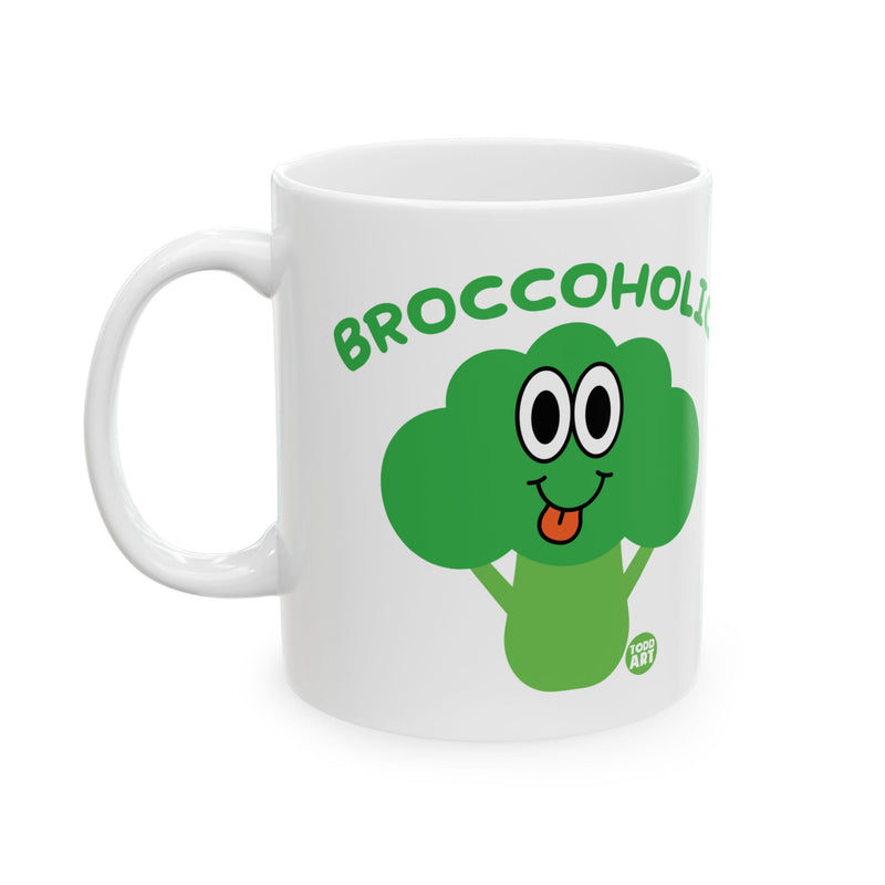 Load image into Gallery viewer, Broccoholic Broccoli Coffee Mug, Funny Broccoli Mug, Broccoli Lover Mug
