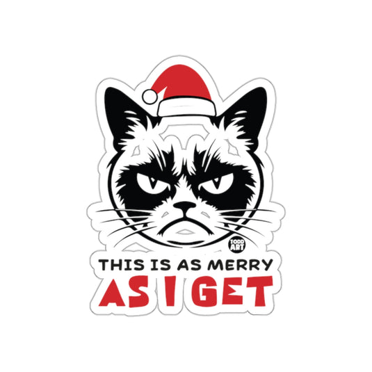 This is as Merry as I Get Grumpy Cat Sticker