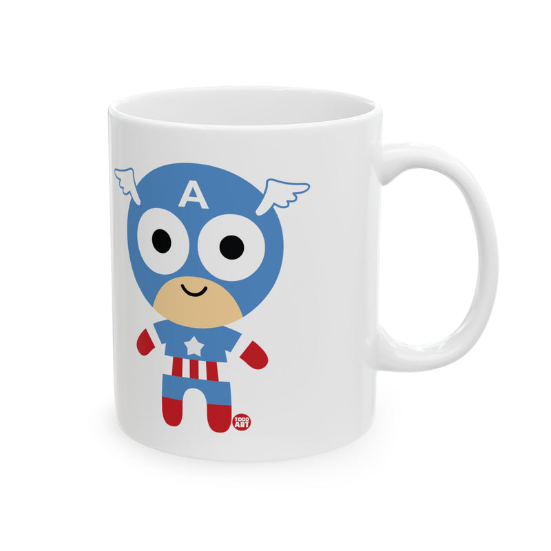 Load image into Gallery viewer, Captain America Coffee Mug, Cute Super Hero Coffee Mug
