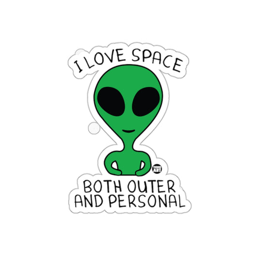 I Love Space Both Outer and Personal Sticker