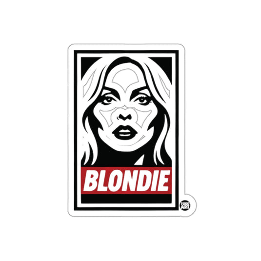 Blondie Portrait in Black and White Art Posters sticker