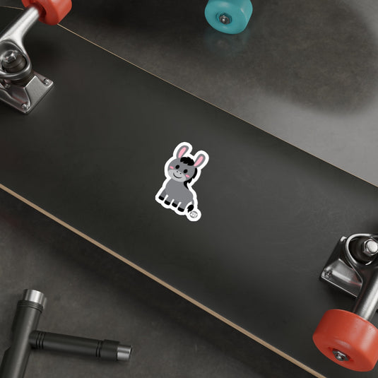 Adorable Donkey Sticker on Skateboard Deck Decor