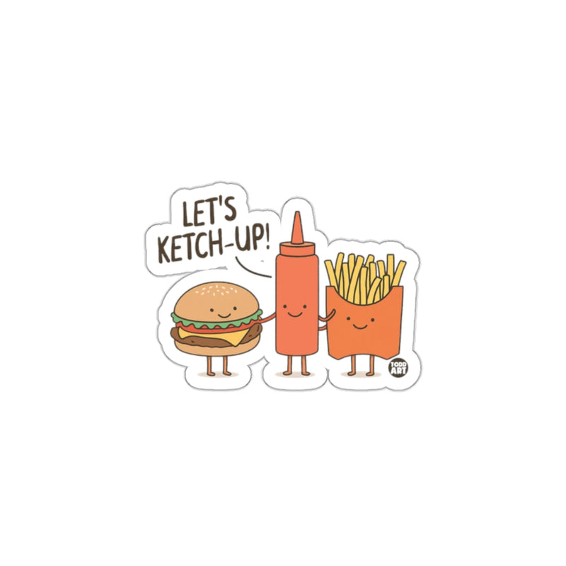Load image into Gallery viewer, Let's Ketch-Up! Cute Food Friends Sticker

