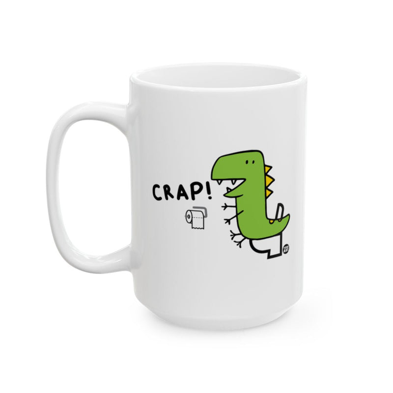 Load image into Gallery viewer, Cartoon Dinosaur Holding Toilet Paper Mug
