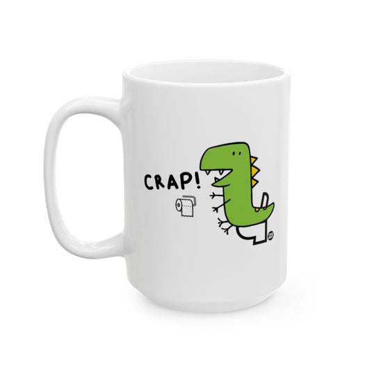 Cartoon Dinosaur Holding Toilet Paper Mug