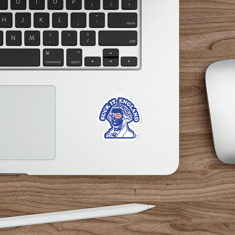 Load image into Gallery viewer, Suck It England George Washington Sticker Product
