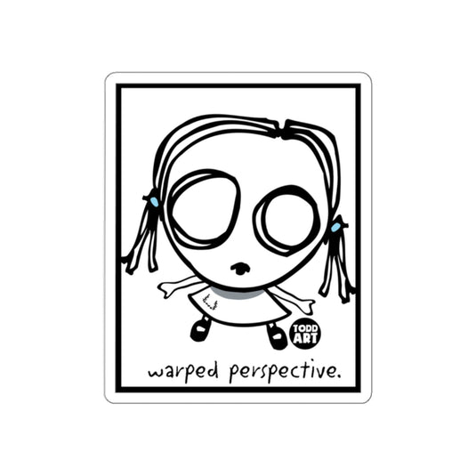 Warped Perspective Todd Art Unique Cartoon Sticker
