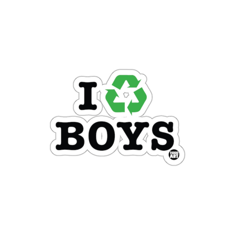 Load image into Gallery viewer, I Recycle Boys Eco-Friendly Sticker Design
