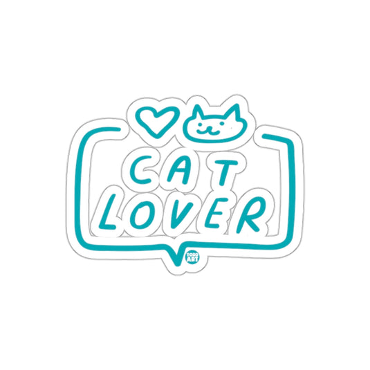 Todd Art Cat Lover Design with Heart and Cat Face sticker