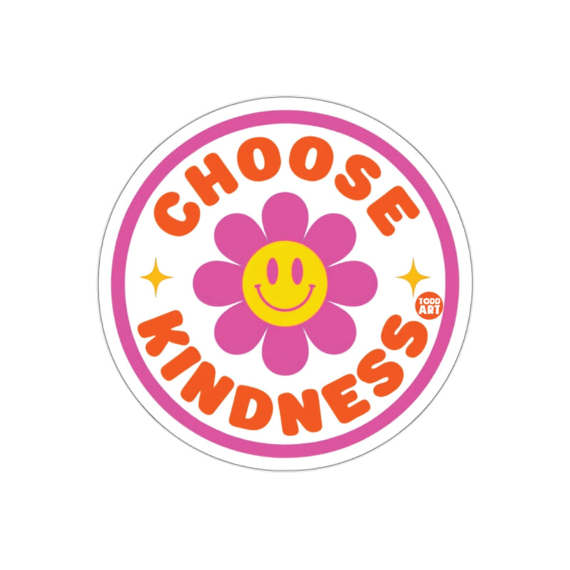 Load image into Gallery viewer, Retro Choose Kindness Flower Power Graphic sticker
