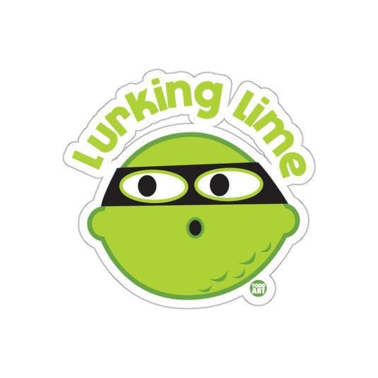 Lurking Lime Fun and Playful Sticker for All Ages