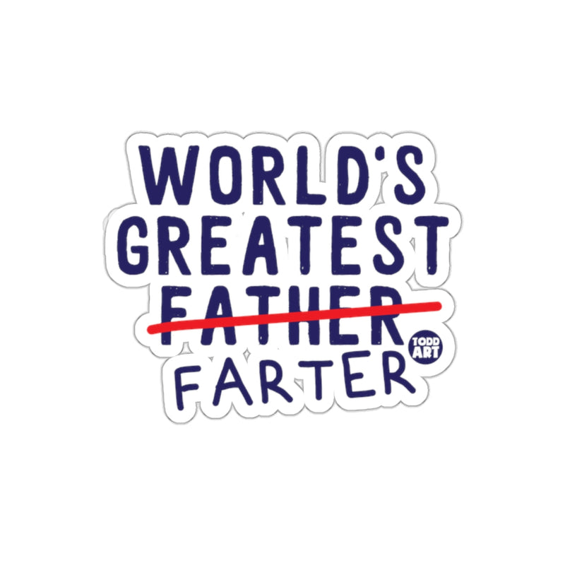 Load image into Gallery viewer, World's Greatest Farter Funny Sticker Father's Day Gift

