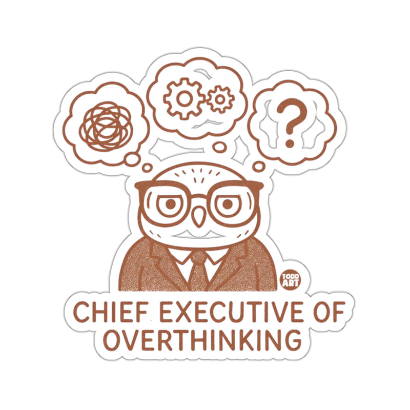Load image into Gallery viewer, Chief Executive Of Overthinking Owl Funny Office 
