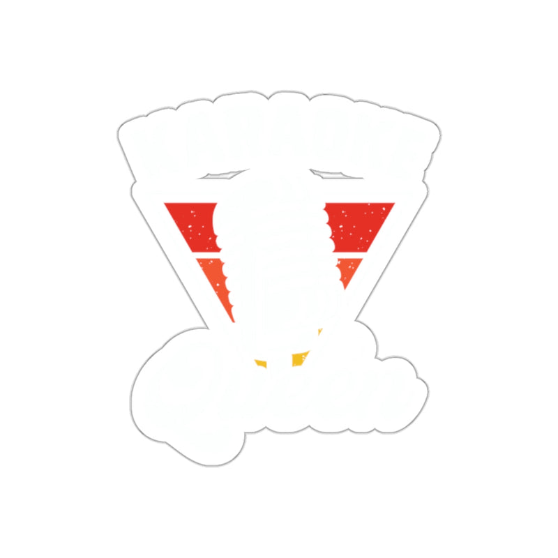 Load image into Gallery viewer, Retro Karaoke Queen Sunset Design Sticker
