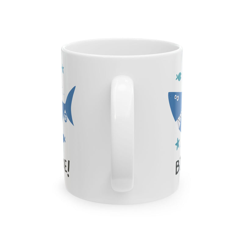 Load image into Gallery viewer, Bite Me Shark Coffee Mug, Funny Shark Coffee Mug, Sarcastic Shark Mug
