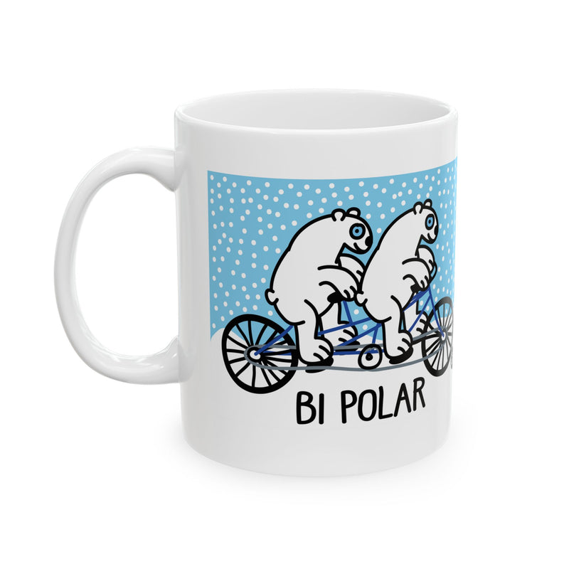 Load image into Gallery viewer, Bi Polar Bears Mug, Funny Mugs for Him, Sarcastic Mens Mug, Funny Coffee Mug Men
