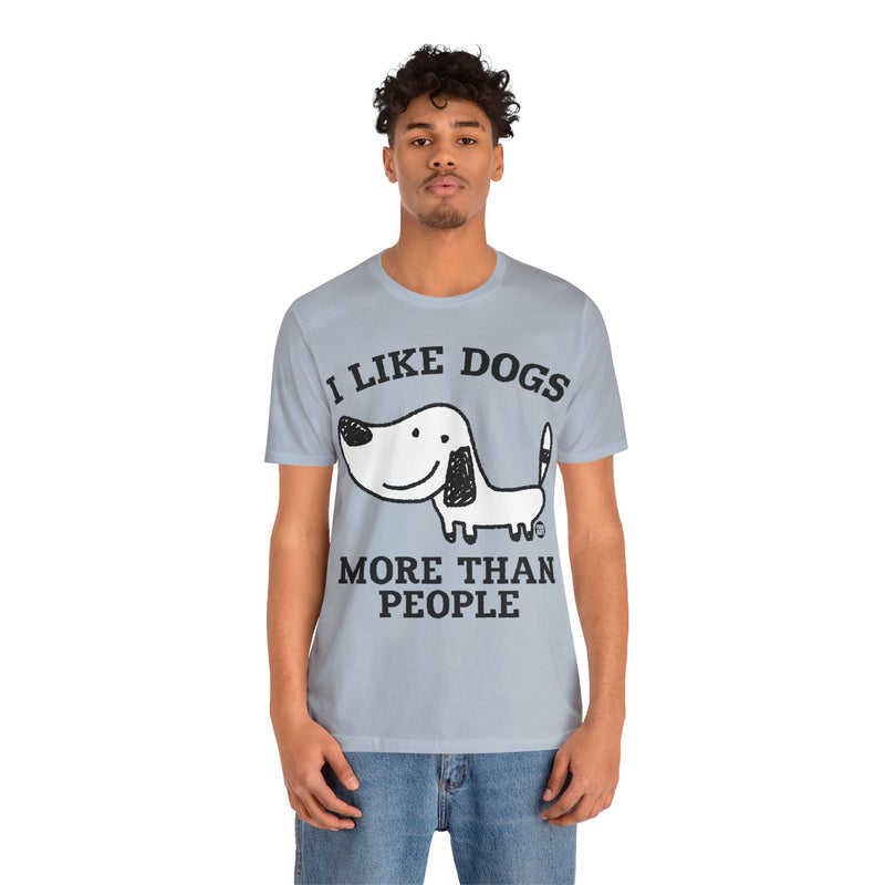 Load image into Gallery viewer, Copy of Unisex Jersey Short Sleeve Tee - I Like Dogs More Than People
