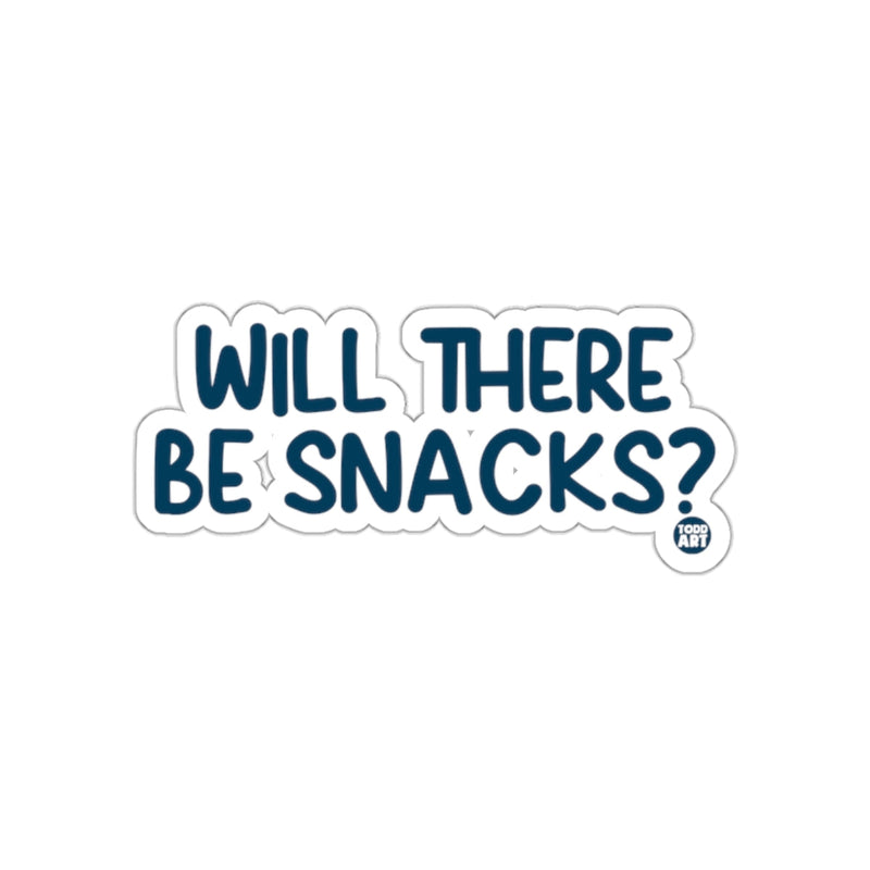 Load image into Gallery viewer, Will There Be Snacks Motivational Sticker Product
